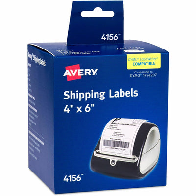 Avery Thermal Roll Labels 4" x 6", 220 White Shipping Labels ), Bright White, 1 Roll — view 1