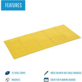 Bi-silque S.A MasterVision 2" Magnetic Dry Erase Strips, Yellow, 1 Bag, BVCFM2403
