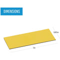 Bi-silque S.A MasterVision 2" Magnetic Dry Erase Strips, Yellow, 1 Bag, BVCFM2403