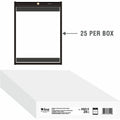 C-Line Vinyl File Pocket, Clear, 9" Width x 12" Length, 25 / Carton, CLI85912