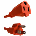 Compucessory Heavy-duty Indoor/Outdoor Extension Cord, Orange, CCS25149