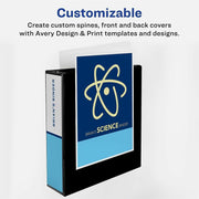 Avery® Heavy-Duty View 3 Ring Binder, 1" One Touch EZD(R) Rings, 1 Red Binder (79170), 1 Each