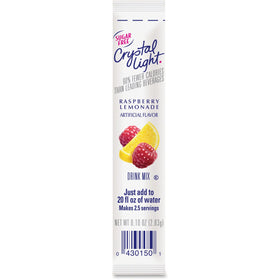 The Kraft Heinz Crystal Light On-The-Go Raspberry Lemonade Mix Sticks, 1 Box, KRF00015