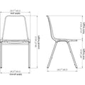 Lorell Molded Stacking Chairs, 1 Carton, LLR85567