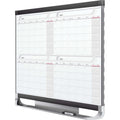 ACCO Quartet Prestige 2 Magnetic Four Month Calendar Board, Graphite, QRT4MCP23P2