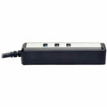 Eaton Tripp Lite series 4-Port Portable USB 3.0 SuperSpeed Hub, Silver, TRPU360004MINI