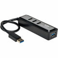Eaton Tripp Lite series 4-Port Portable USB 3.0 SuperSpeed Hub, Silver, TRPU360004MINI
