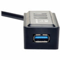 Eaton Tripp Lite series 4-Port Portable USB 3.0 SuperSpeed Hub, Silver, TRPU360004MINI