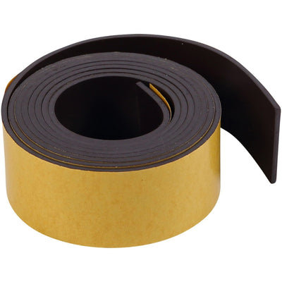 Bi-silque S.A MasterVision 1"x4' Adhesive Magnetic Tape, Black, BVCFM2020