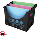 Deflecto Sustainable Office Desktop Hanging File Holder, Black, DEF39304