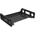 Deflecto Sustainable Office Stackable Desk Tray, Black, DEF399104