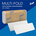 Kimberly-Clark Scott 100% Recycled Fiber Multifold Paper Towels with Absorbency Pockets, White, 16 / Carton, KCC01807