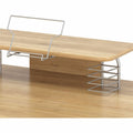Lorell Computer Desk with Upper Shelf, Beige, LLR14337