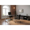 Lorell Padded Arm Guest Chair, Black, LLR20019