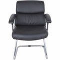Lorell Padded Arm Guest Chair, Black, LLR20019