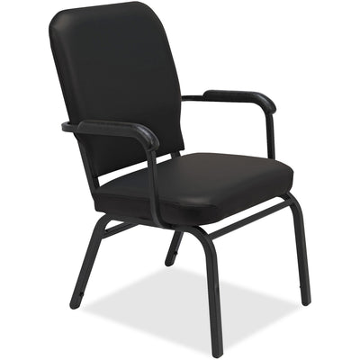 Lorell Oversize Stack Chairs with Arms, 2 / Carton — view 1