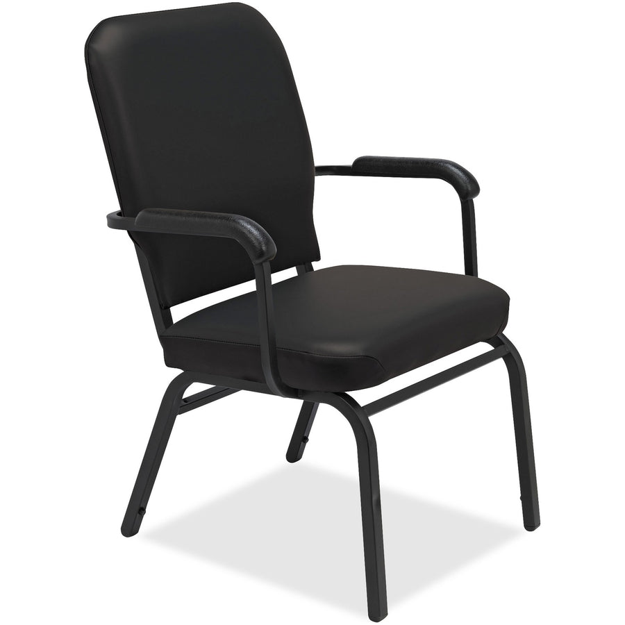 Lorell Oversize Stack Chairs with Arms, 2 / Carton — view 1
