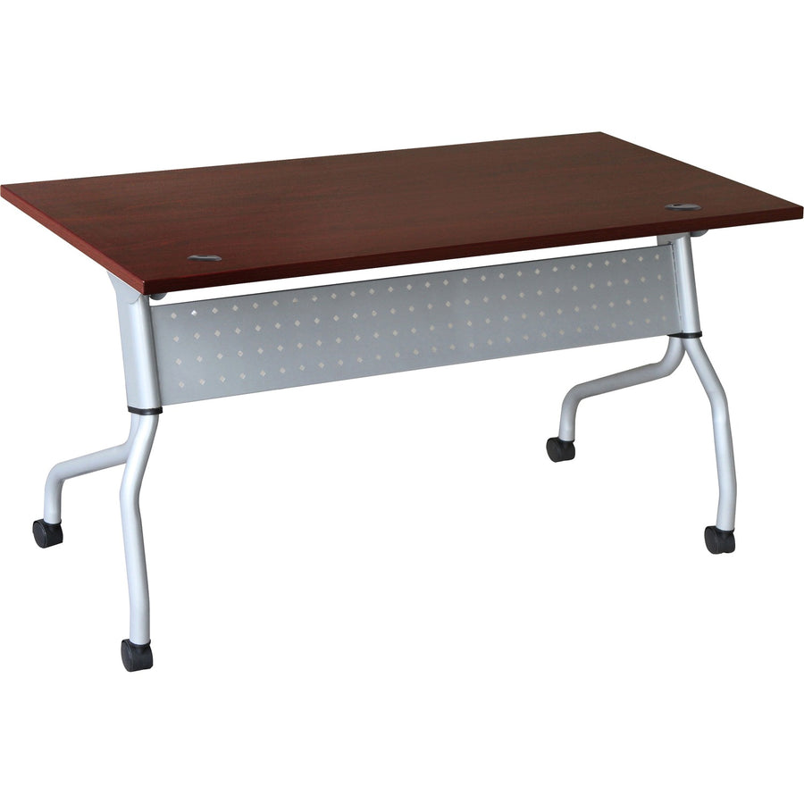 Lorell Flip Top Training Table, 59" x 29.50", Nylon, Modesty Panel, LLR60717