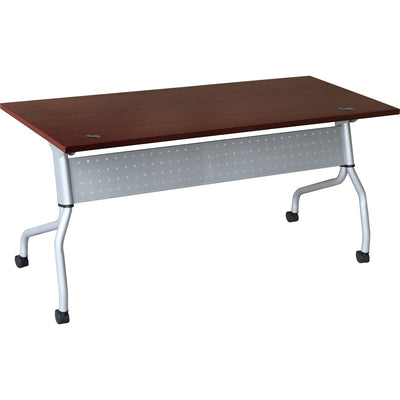 Lorell Flip Top Training Table, Brown, LLR60718