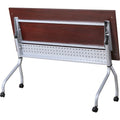 Lorell Flip Top Training Table, Brown, LLR60718