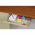 Lorell Fortress Series Left-Pedestal Desk, Brown, LLR60917