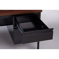 Lorell Fortress Series Double-Pedestal Desk, Dual Color, LLR60927