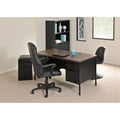 Lorell Fortress Series Double-Pedestal Desk, Dual Color, LLR60927