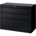 Lorell 36" Box/Box/File Lateral File Cabinet, Black, LLR60929