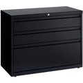 Lorell 36" Box/Box/File Lateral File Cabinet, Black, LLR60929