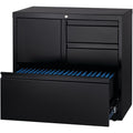 Lorell 30" Personal Storage Center Lateral File, Black, LLR60933