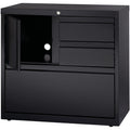 Lorell 30" Personal Storage Center Lateral File, Black, LLR60933