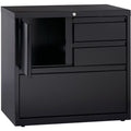 Lorell 30" Personal Storage Center Lateral File, Black, LLR60933