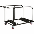 Lorell Round Planet Table Trolley Cart, Charcoal, LLR65955