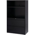 Lorell Box/Box/File Lateral File Combo Unit, Black, LLR66206