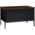 Lorell Fortress Series 48" Right Single-Pedestal Desk, Black, LLR66902