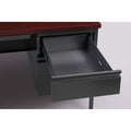 Lorell Fortress Series 48" Right Single-Pedestal Desk, Brown, LLR66903