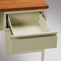 Lorell Fortress Series 66" Right-Pedestal Desk, Brown, LLR66904
