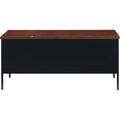 Lorell Fortress Series 66" Right-Pedestal Desk, Black, LLR66905