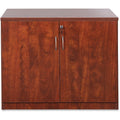 Lorell Essentials Series 2-Door Storage Cabinet, Cherry, LLR69611