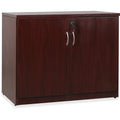 Lorell Essentials Series 2-Door Storage Cabinet, Mahogany, LLR69612
