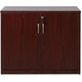 Lorell Essentials Series 2-Door Storage Cabinet, Mahogany, LLR69612