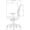 Lorell Checkerboard Design Mesh High-Back Chair, LLR85560