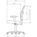 Lorell Mesh High-Back Office Chair, Black, LLR85561