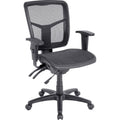 Lorell Mid-Back Mesh Swivel Office Chair, Silver, LLR86904