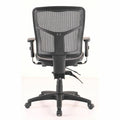 Lorell Mid-Back Mesh Swivel Office Chair, Silver, LLR86904
