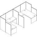 Lorell Panel System Partition Fabric Panel, Gray, LLR90251
