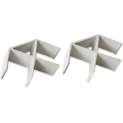 Lorell 90-Degree Panel Connectors, Aluminum, 1 Set, LLR90260