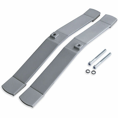 Lorell Panel System Feet, Aluminum, 1 Set, LLR90261