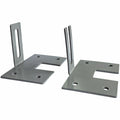 Lorell Panel System Wall Brackets, Aluminum, 1 Set, LLR90262