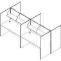 Lorell Panel System Shelf, Aluminum, LLR90263